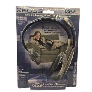 Koss CS-95 Headphone With Microphone CVT Noise Cancellation NEW